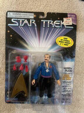 Star Trek Harry Mudd Action Figure Nip W/ Base & Accessories Playmates Toys